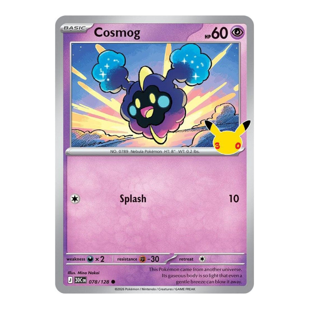 ME: 30th Celebration (30C) - Cosmog (#078/128) (Near Mint)