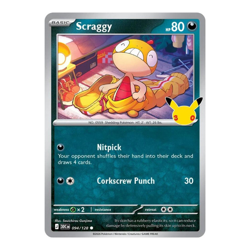 ME: 30th Celebration (30C) - Scraggy - 094/128 (#094/128) (Near Mint)