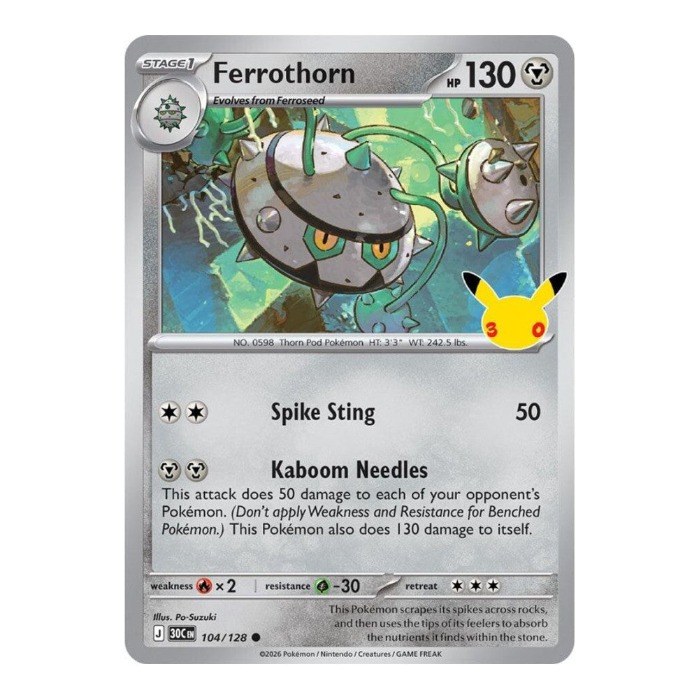 ME: 30th Celebration (30C) - Ferrothorn (#104/128) (Near Mint)