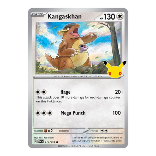 ME: 30th Celebration (30C) - Kangaskhan (#114/128) (Near Mint)