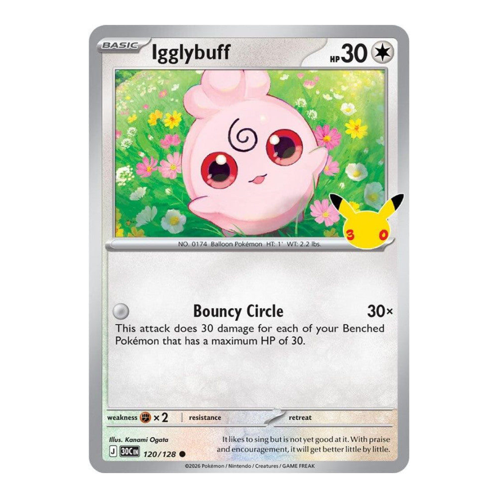 ME: 30th Celebration (30C) - Igglybuff (#120/128) (Near Mint)