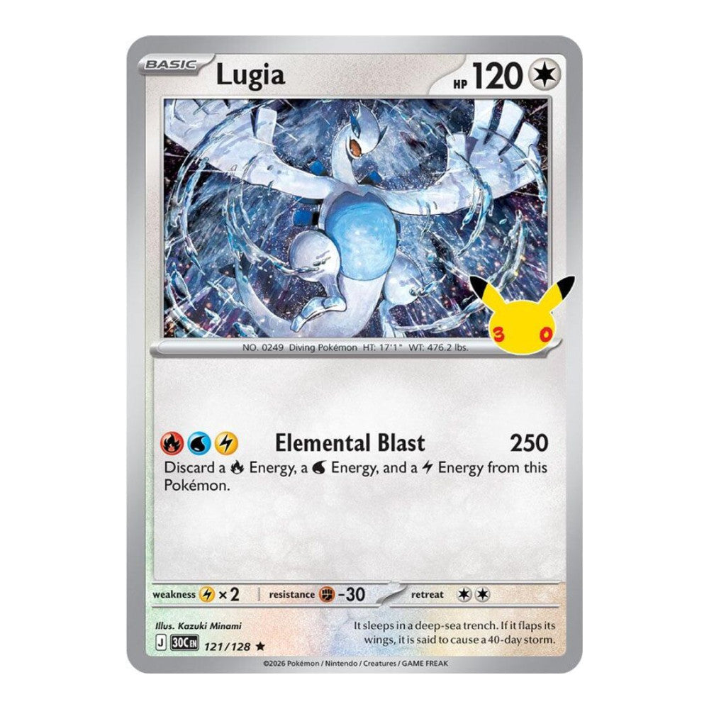 ME: 30th Celebration (30C) - Lugia (#121/128) (Near Mint)
