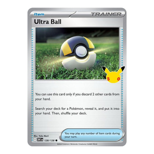 ME: 30th Celebration (30C) - Ultra Ball (#128/128) (Near Mint)