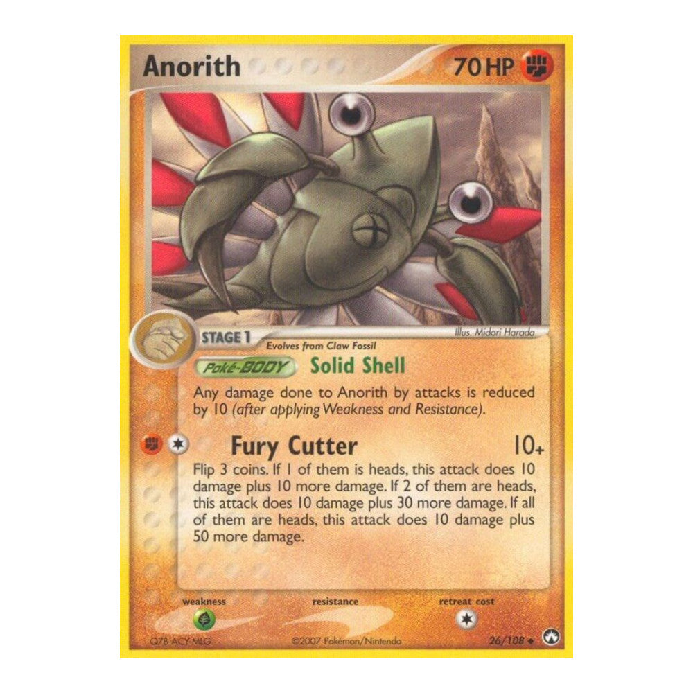 EX Power Keepers (PK) - Anorith (#26/108) (Near Mint)