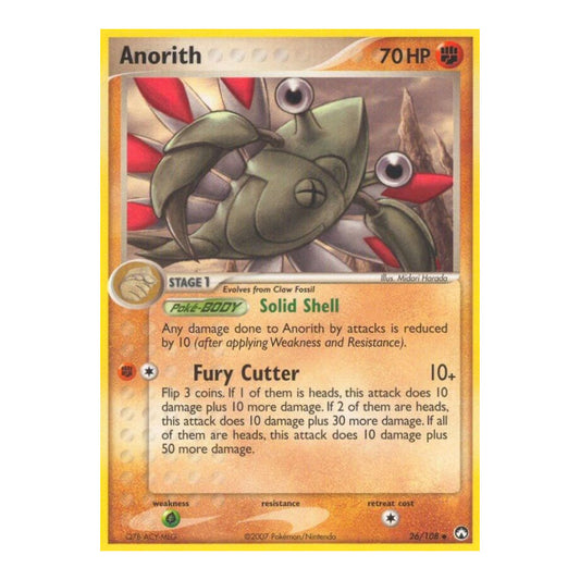 EX Power Keepers (PK) - Anorith (#26/108) (Near Mint)