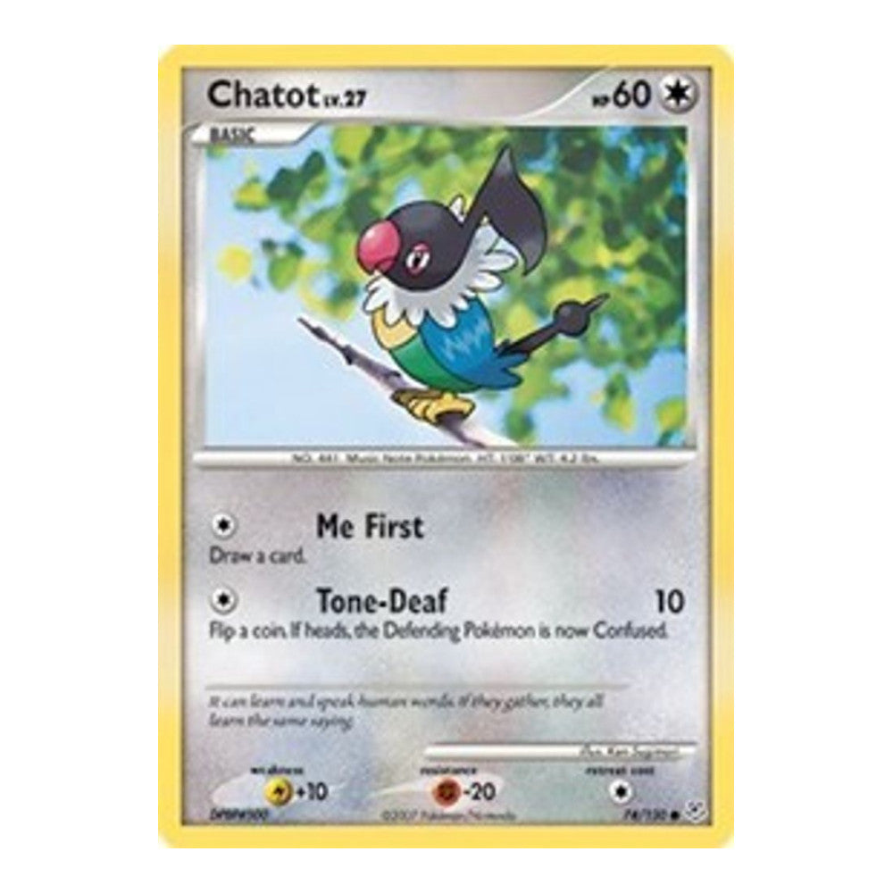 Diamond and Pearl (DP) - Chatot (#74/130) (Near Mint)