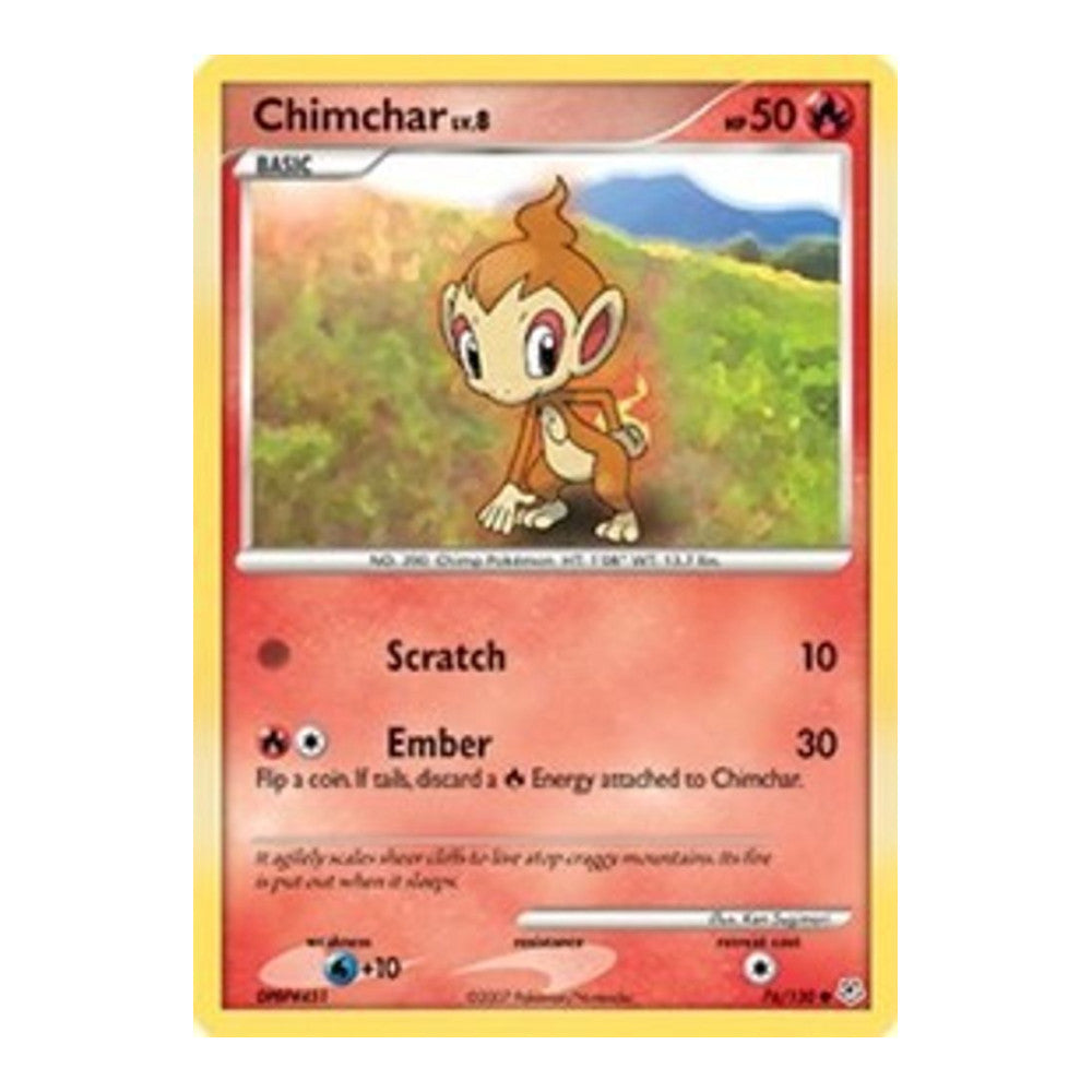 Diamond and Pearl (DP) - Chimchar (#76/130) (Near Mint)