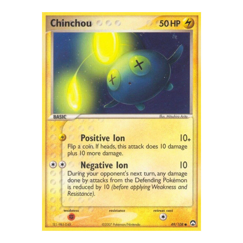 EX Power Keepers (PK) - Chinchou (#49/108) (Near Mint)