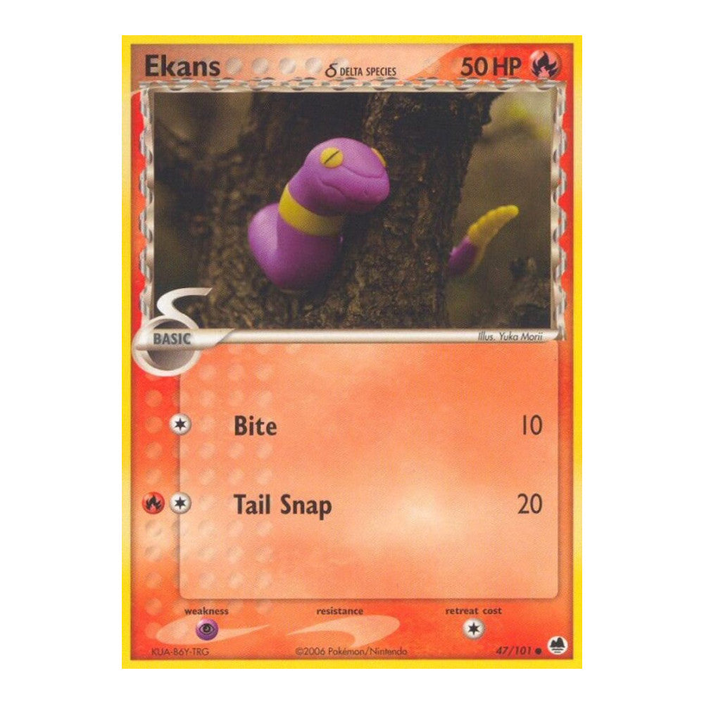 EX Dragon Frontiers (DF) - Ekans Delta Species (#47/101) (Near Mint)