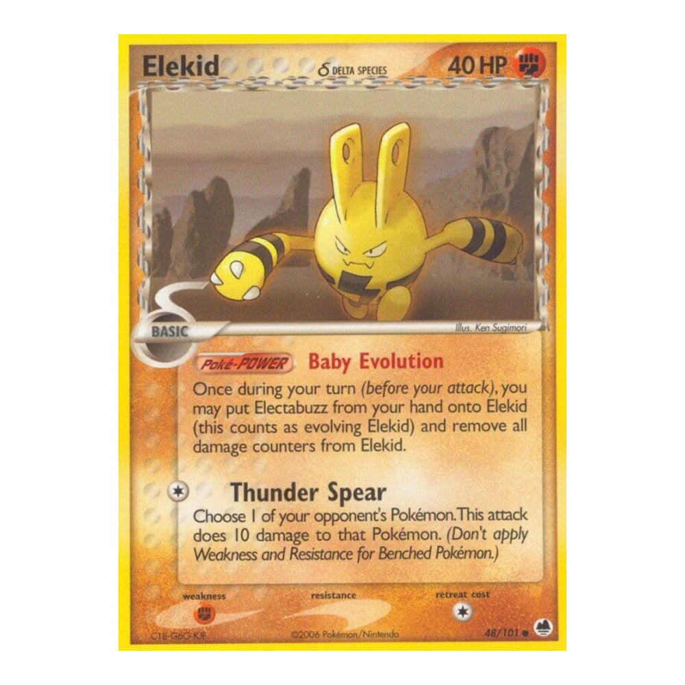 EX Dragon Frontiers (DF) - Elekid Delta Species (#48/101) (Near Mint)