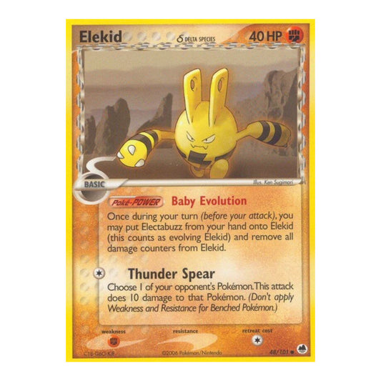 EX Dragon Frontiers (DF) - Elekid Delta Species (#48/101) (Near Mint)
