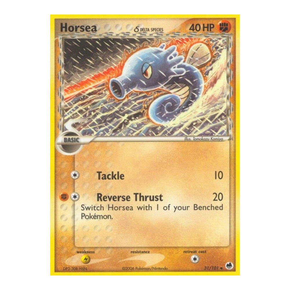 EX Dragon Frontiers (DF) - Horsea 031 101 Delta Species (#31/101) (Near Mint)