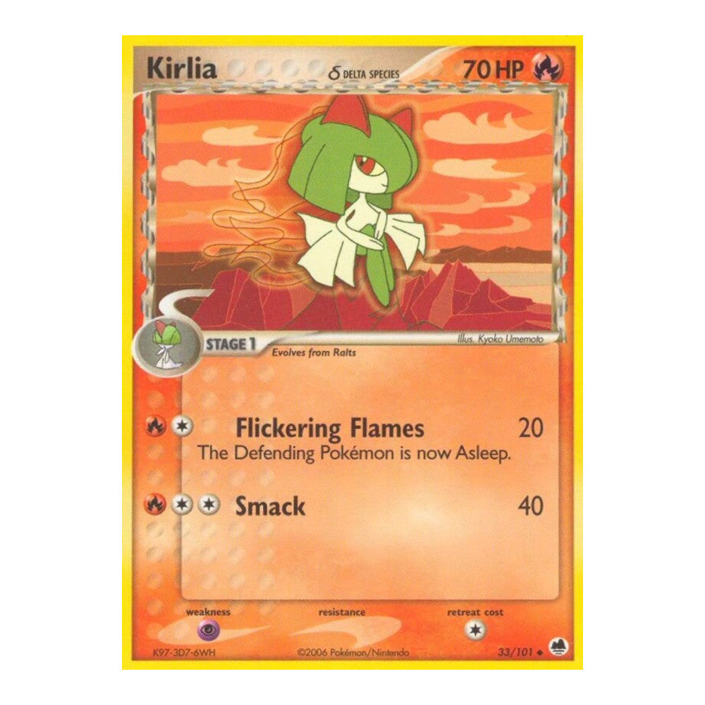 EX Dragon Frontiers (DF) - Kirlia Delta Species (#33/101) (Near Mint)