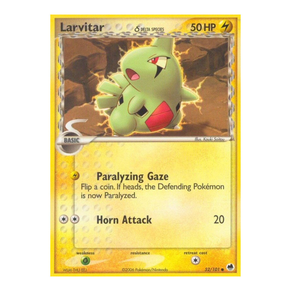 EX Dragon Frontiers (DF) - Larvitar Delta Species (#52/101) (Near Mint)