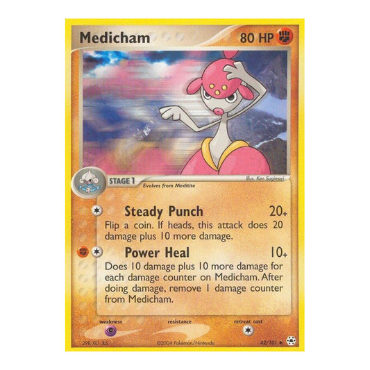 EX Hidden Legends (HL) - Medicham 42 101 (#42/101) (Near Mint)