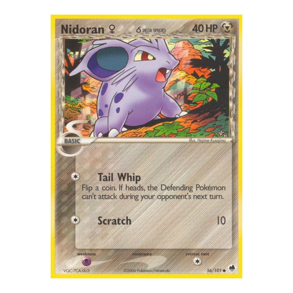 EX Dragon Frontiers (DF) - Nidoran F Delta Species (#56/101) (Near Mint)
