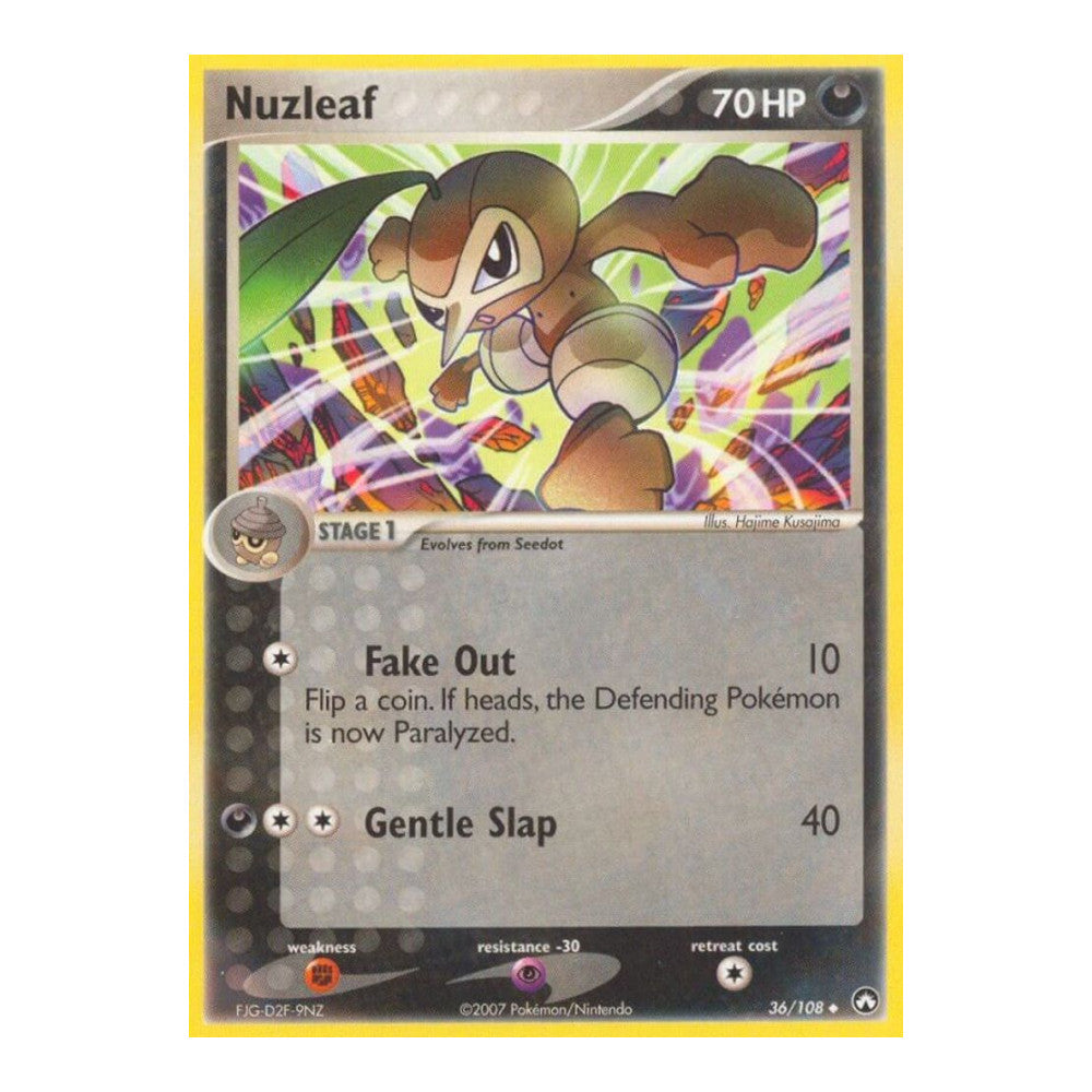 EX Power Keepers (PK) - Nuzleaf (#36/108) (Near Mint)