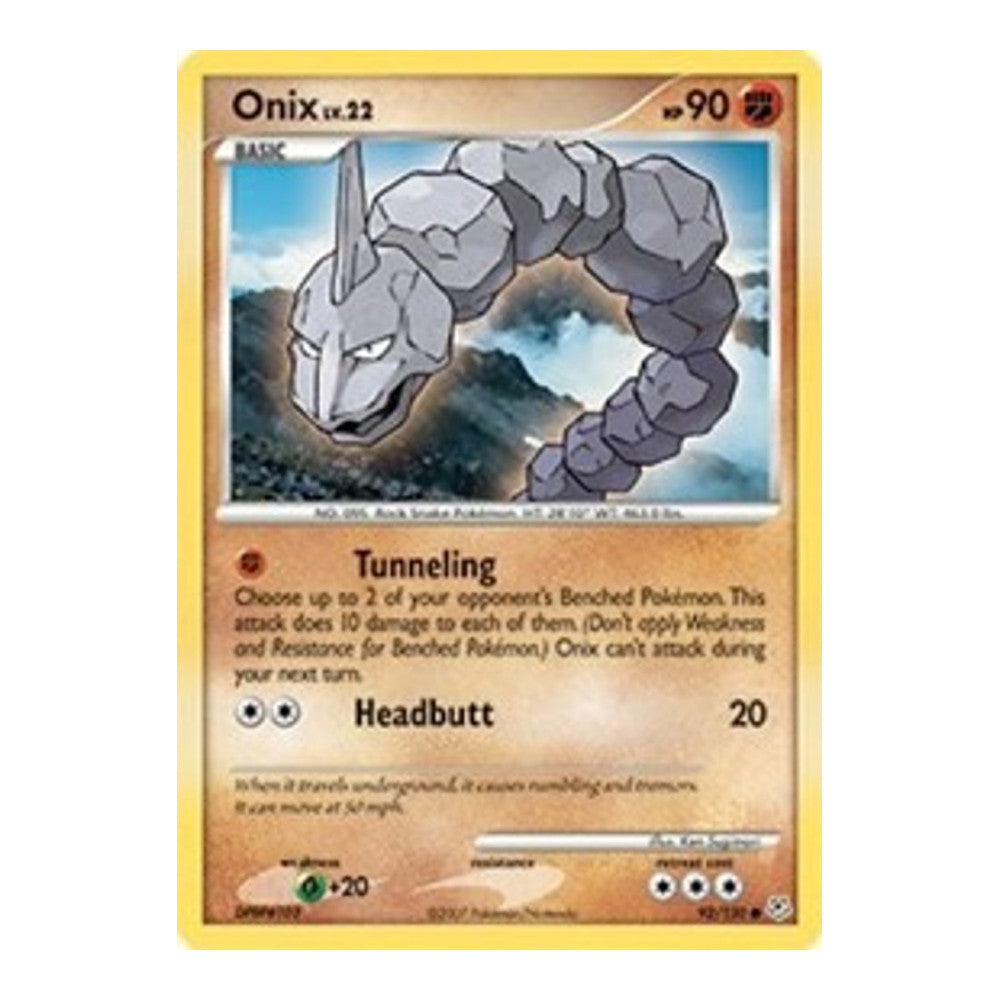 Diamond and Pearl (DP) - Onix (#92/130) (Near Mint)