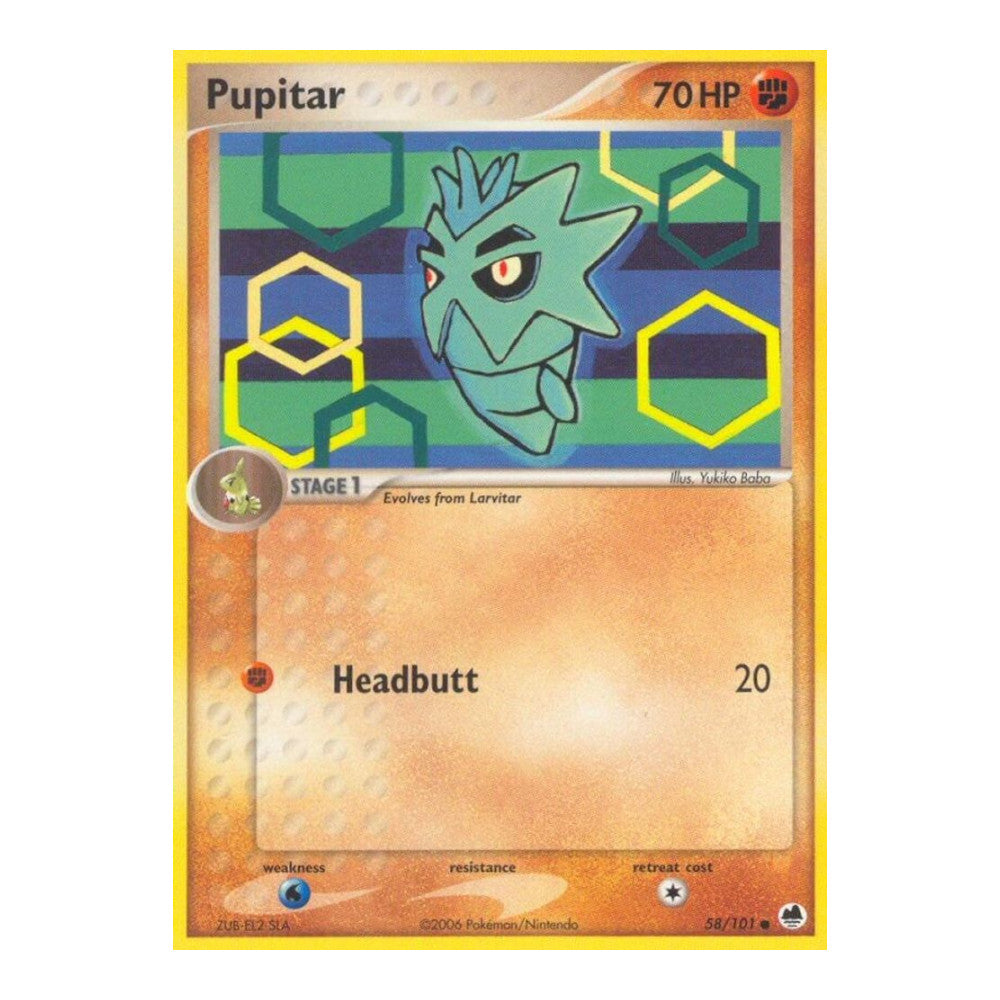 EX Dragon Frontiers (DF) - Pupitar (#58/101) (Near Mint)