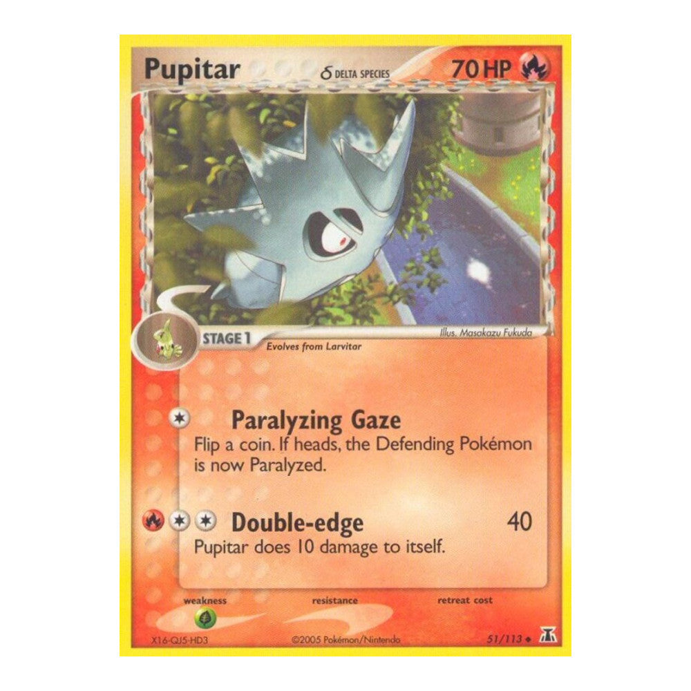 EX Delta Species (DS) - Pupitar Delta Species (#51/113) (Near Mint)
