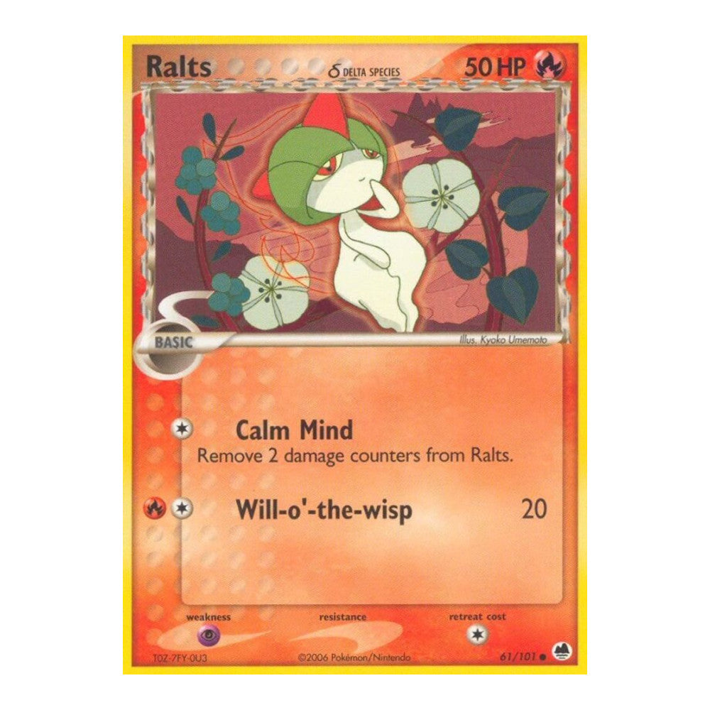 EX Dragon Frontiers (DF) - Ralts Delta Species (#61/101) (Near Mint)