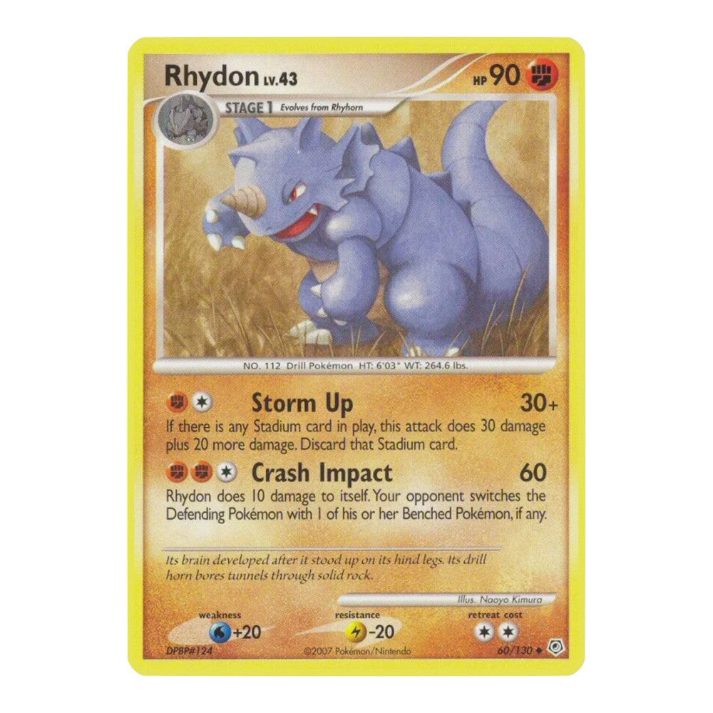 Diamond and Pearl (DP) - Rhydon (#60/130) (Near Mint)