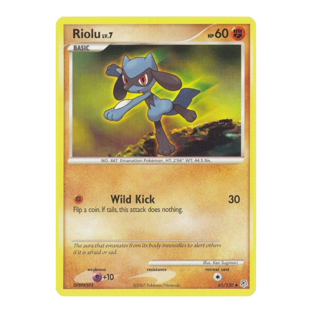 Diamond and Pearl (DP) - Riolu (#61/130) (Near Mint)