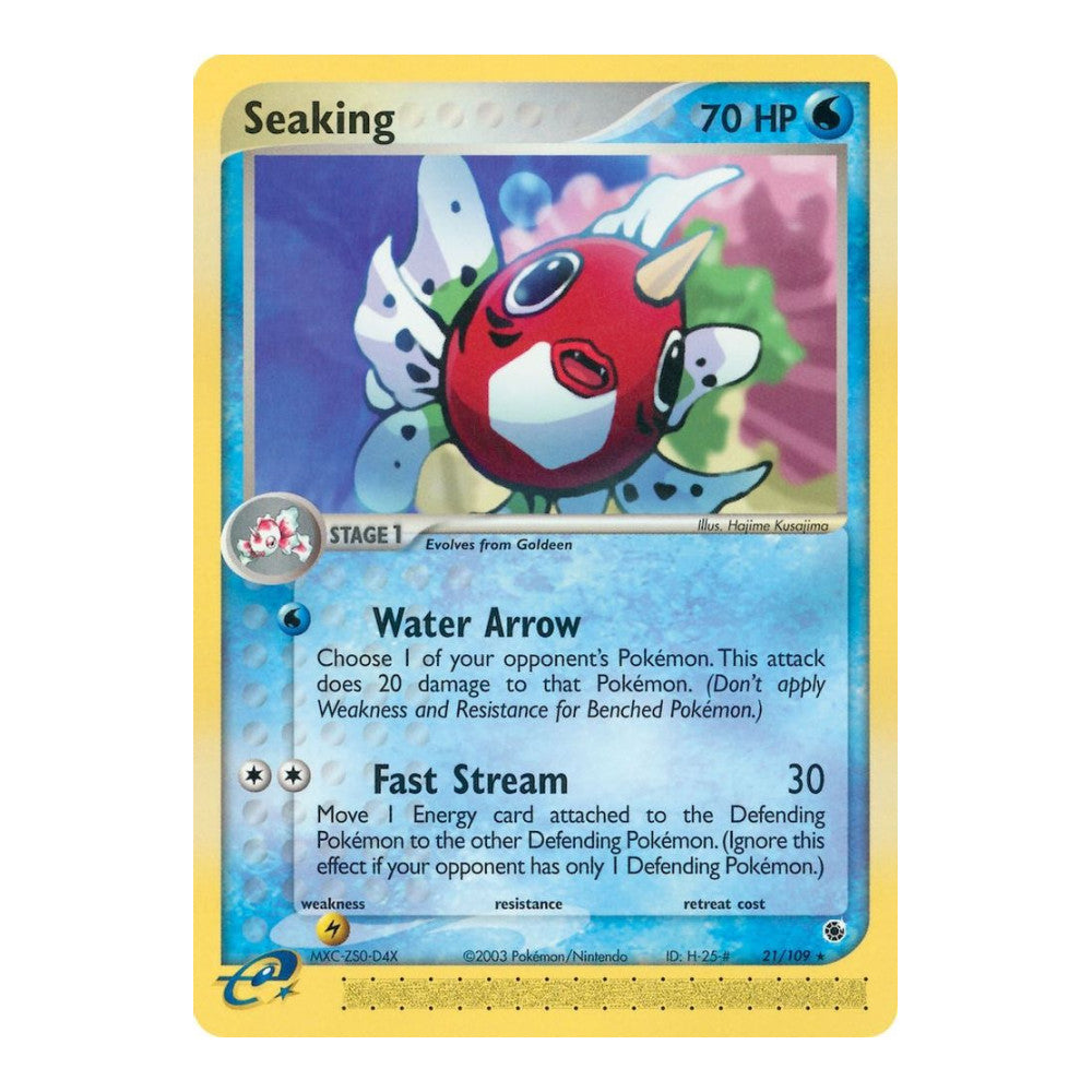 EX Ruby and Sapphire (RS) - Seaking (#21/109) (Near Mint)