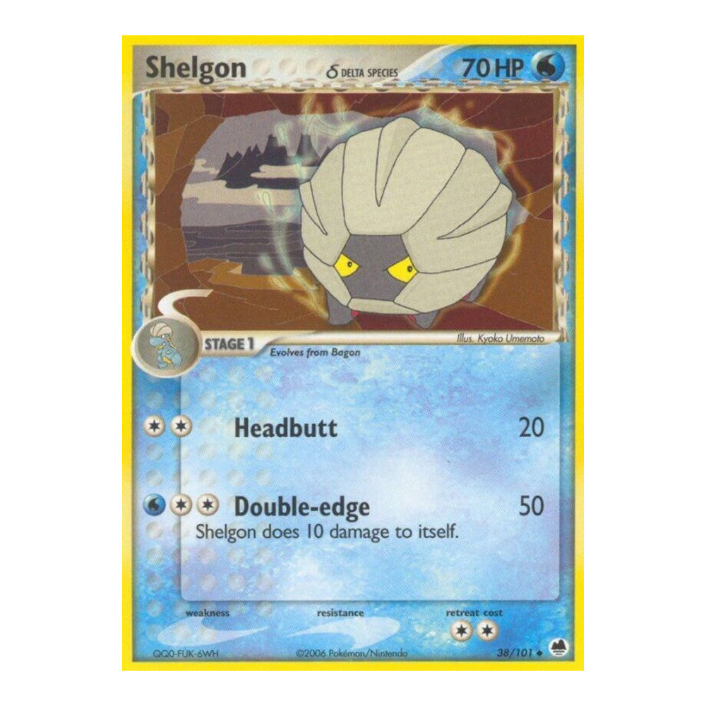 EX Dragon Frontiers (DF) - Shelgon Delta Species (#38/101) (Near Mint)
