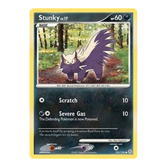 Diamond and Pearl (DP) - Stunky (#102/130) (Near Mint)