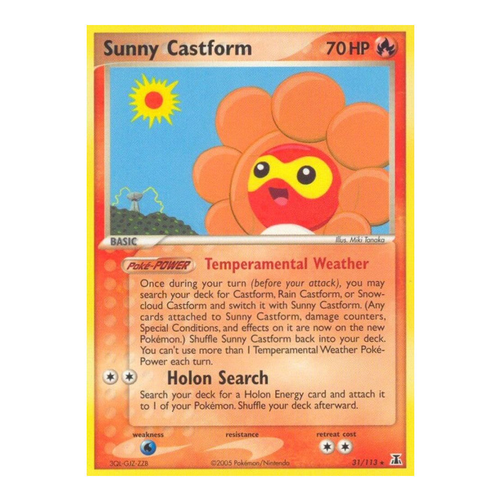 EX Delta Species (DS) - Sunny Castform (#31/113) (Near Mint)