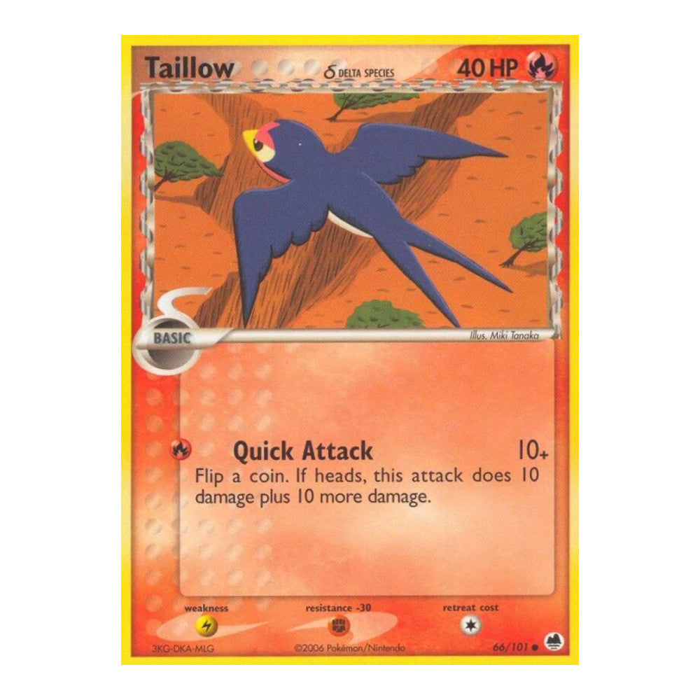 EX Dragon Frontiers (DF) - Taillow Delta Species (#66/101) (Near Mint)