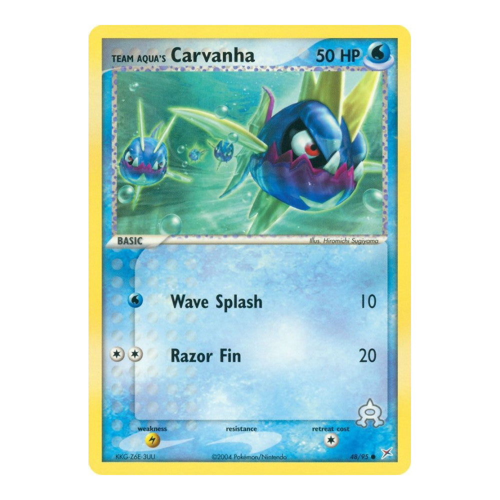 EX Team Magma vs Team Aqua (MA) - Team Aquas Carvanha 48 95 (#48/95) (Near Mint)