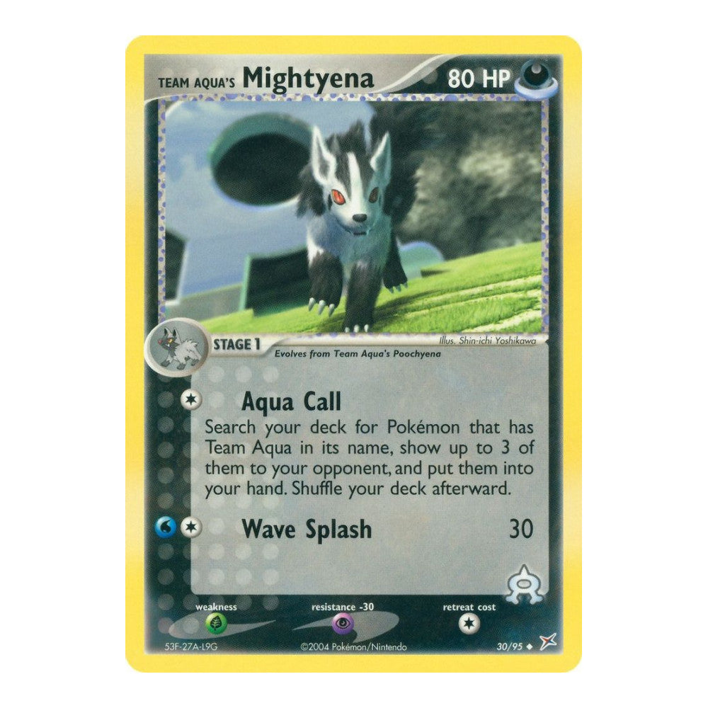 EX Team Magma vs Team Aqua (MA) - Team Aquas Mightyena 30 95 (#30/95) (Near Mint)