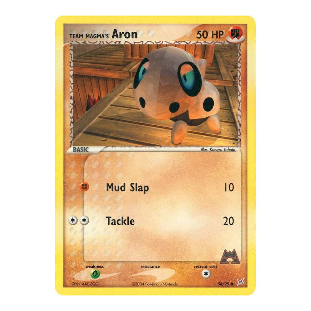 EX Team Magma vs Team Aqua (MA) - Team Magmas Aron 58 95 (#58/95) (Near Mint)