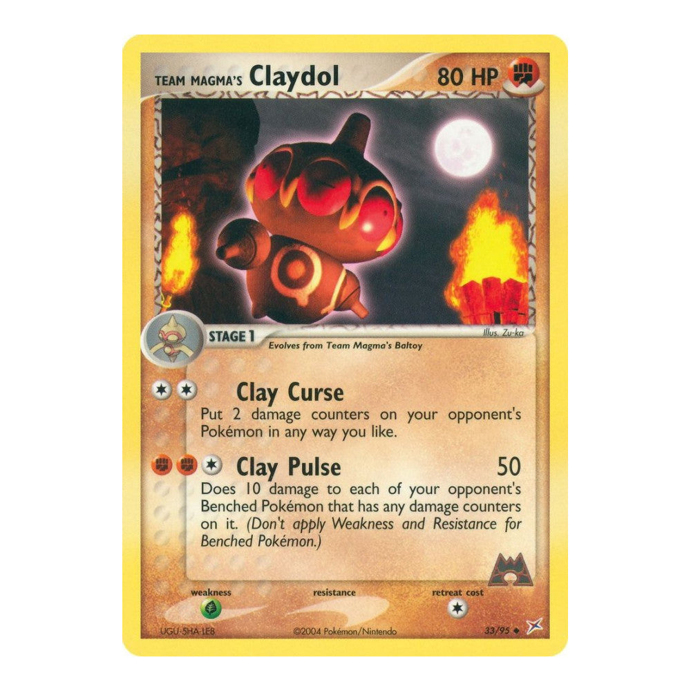 EX Team Magma vs Team Aqua (MA) - Team Magmas Claydol 33 95 (#33/95) (Near Mint)