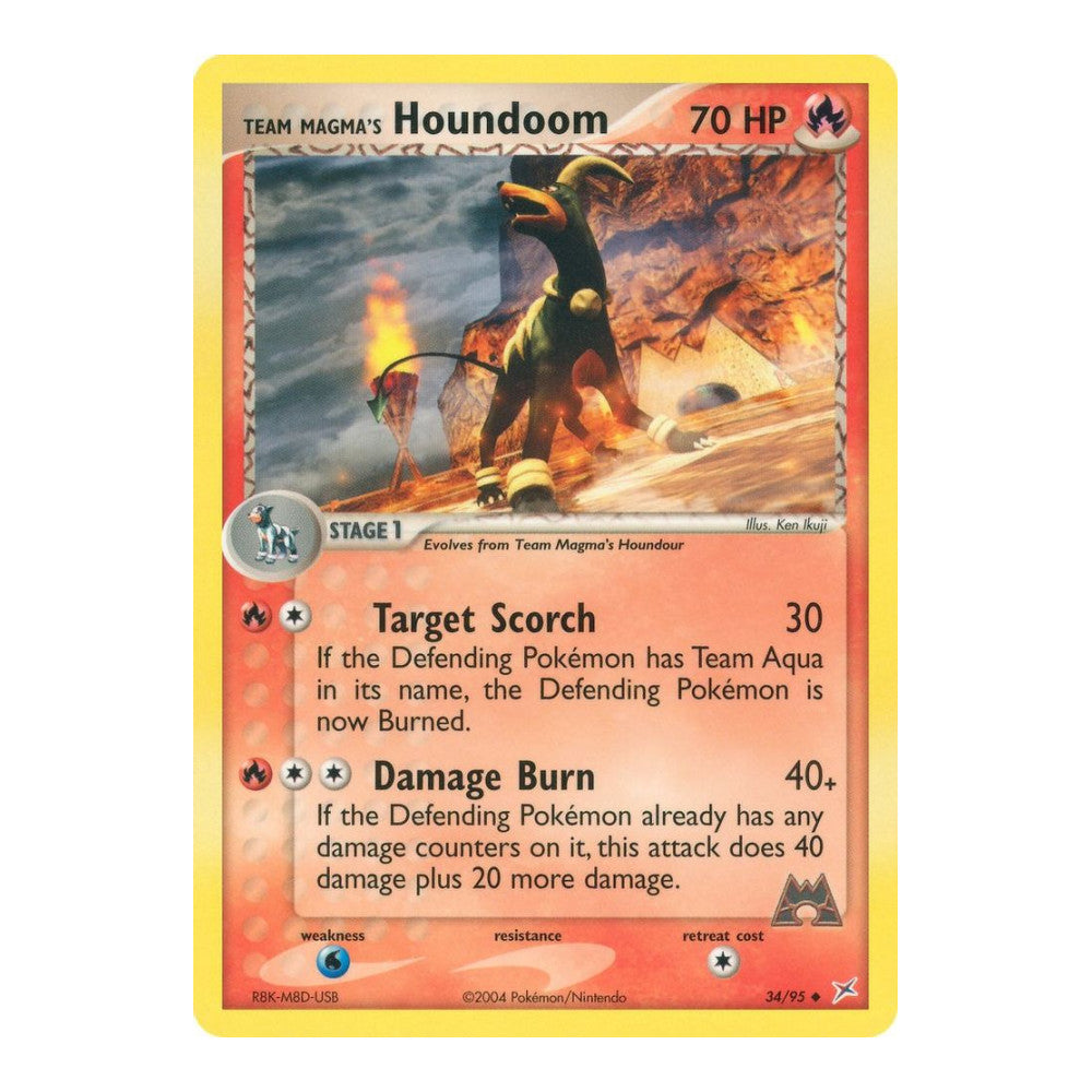 EX Team Magma vs Team Aqua (MA) - Team Magmas Houndoom 34 95 (#34/95) (Near Mint)