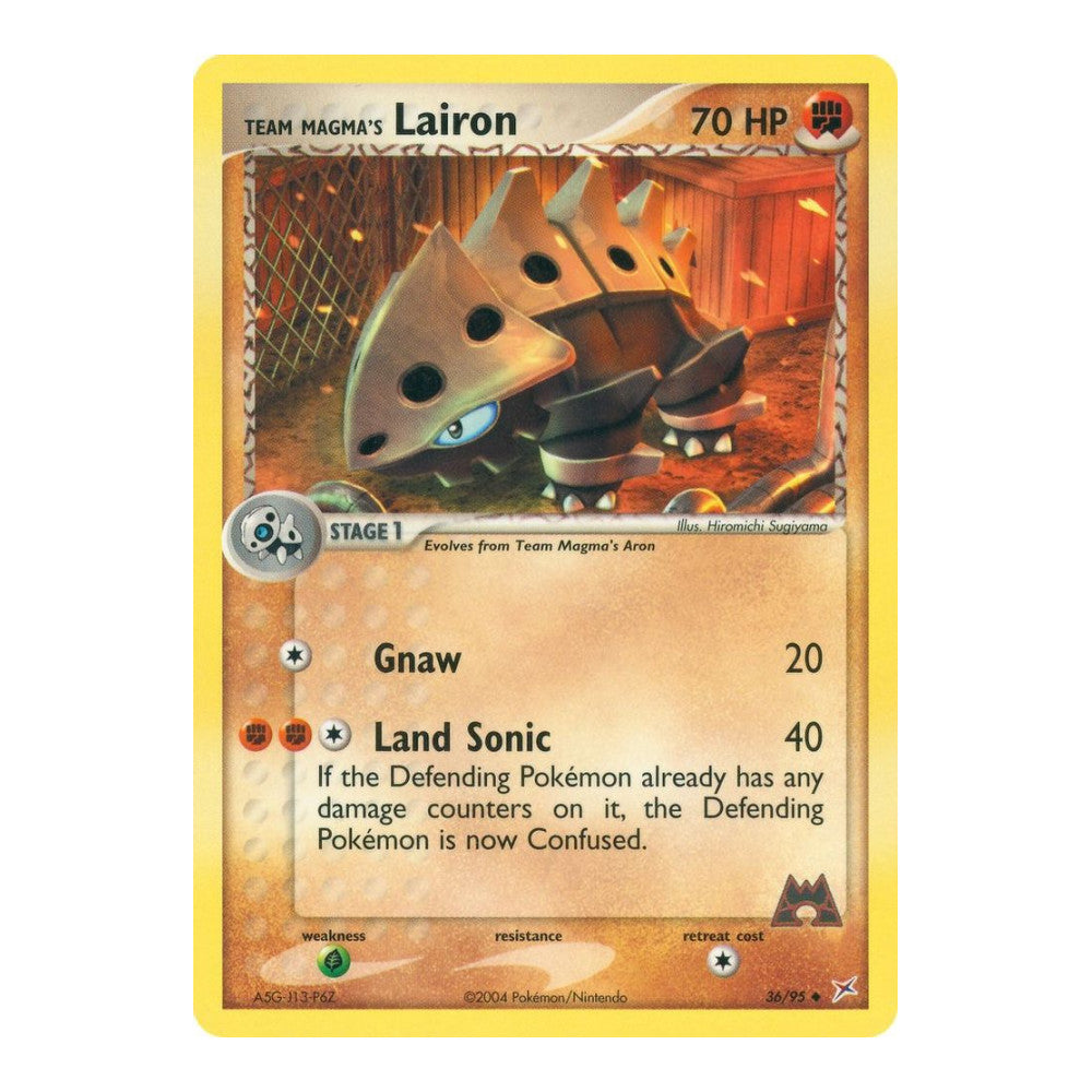 EX Team Magma vs Team Aqua (MA) - Team Magmas Lairon 36 95 (#36/95) (Near Mint)