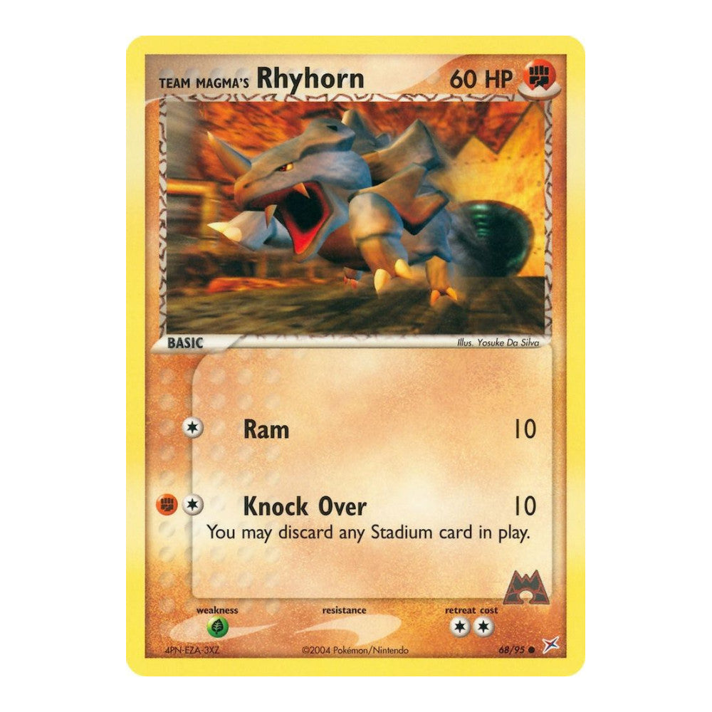 EX Team Magma vs Team Aqua (MA) - Team Magmas Rhyhorn 68 95 (#68/95) (Near Mint)