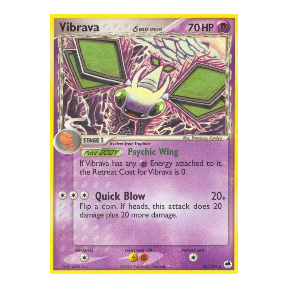 EX Dragon Frontiers (DF) - Vibrava 024 101 Delta Species (#24/101) (Near Mint)