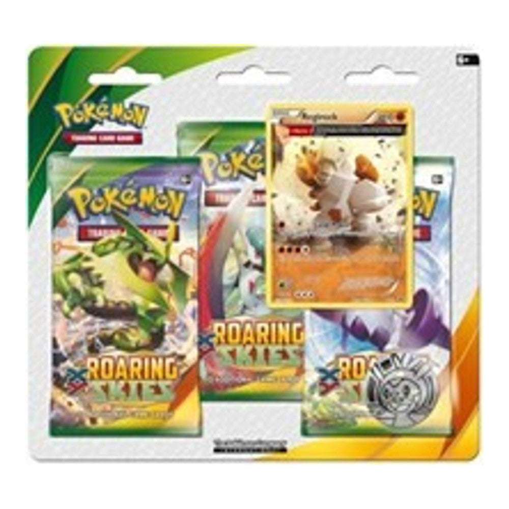 XY - Roaring Skies (ROS) - Roaring Skies 3 Pack Blister [Regirock] () (Unopened)